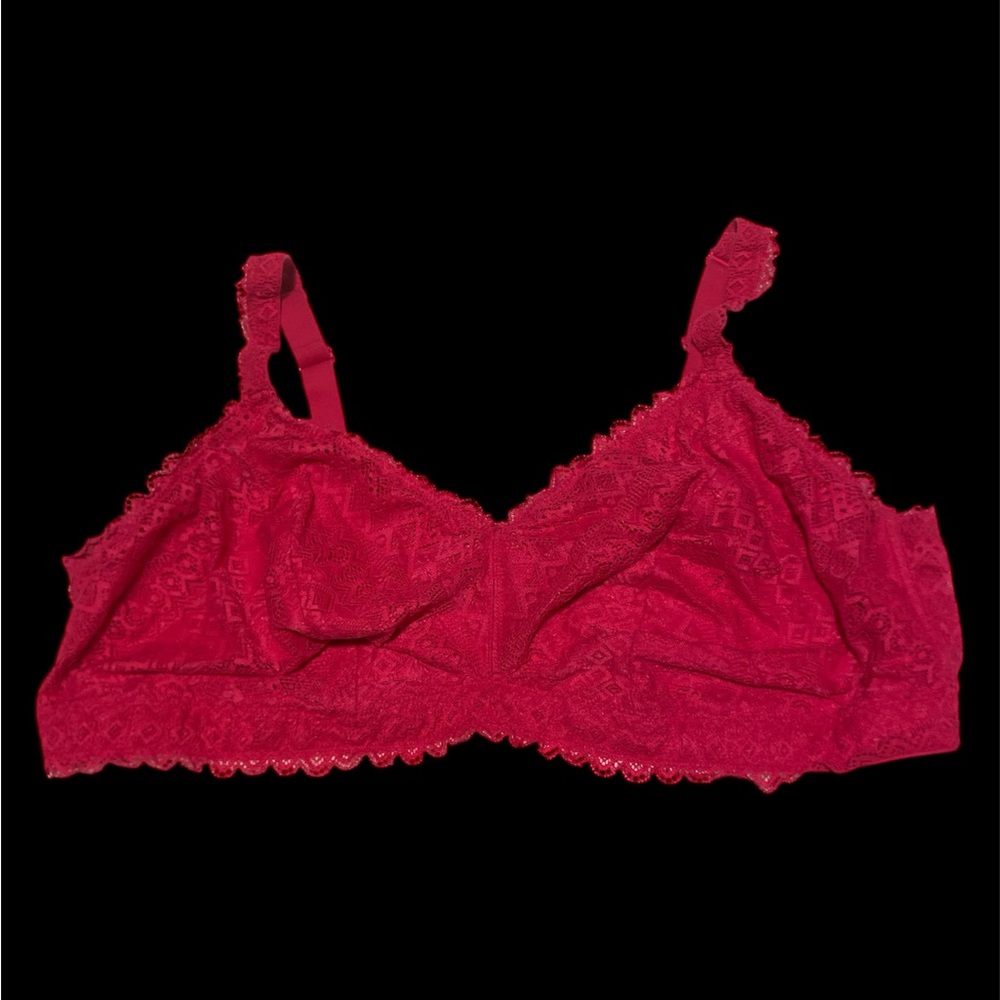 Auden Red Lace Bralette Plus Size